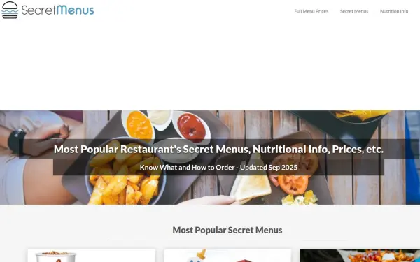 secretmenus.com