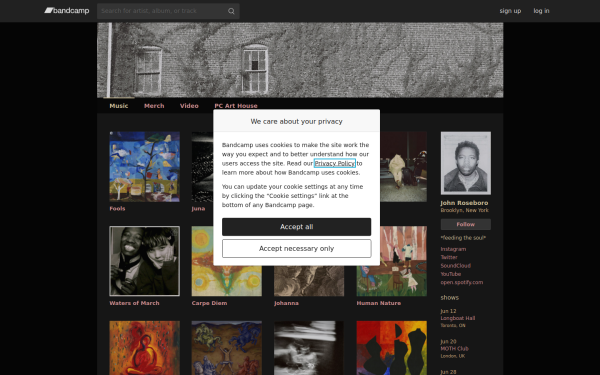 johnroseboro.bandcamp.com
