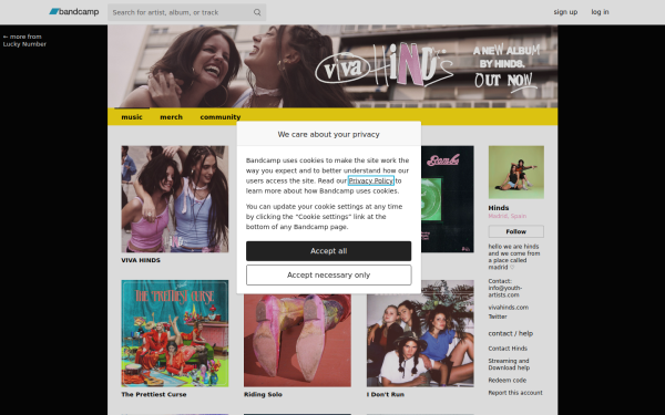 hinds.bandcamp.com