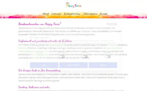 happyfaces-kinderschminken.de