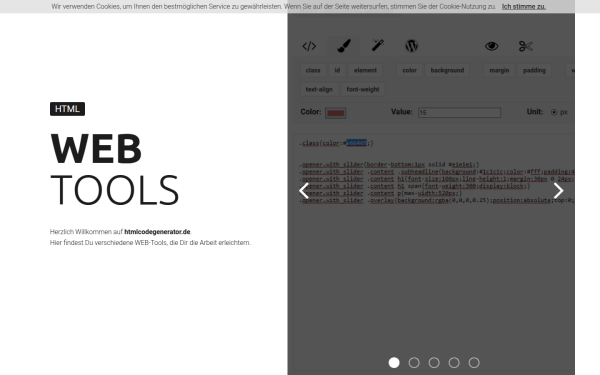 www.htmlcodegenerator.de