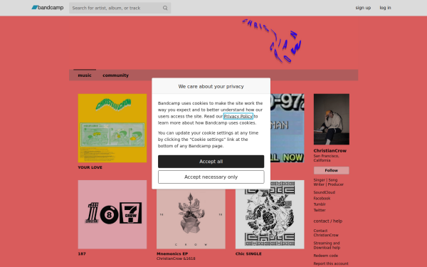 christiancrow.bandcamp.com