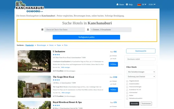 de.kanchanaburihotels.com
