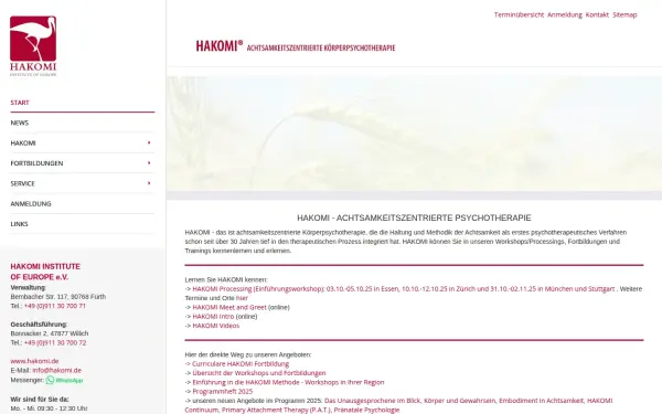www.hakomi.de