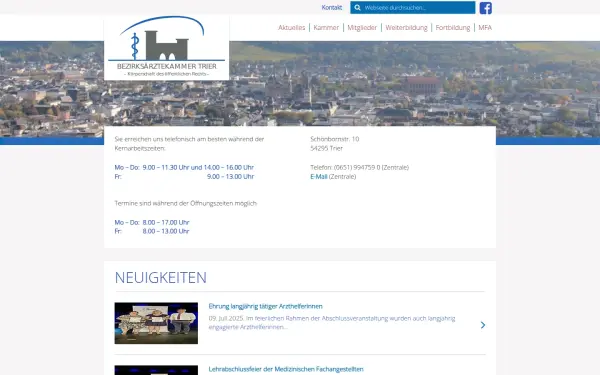 aerztekammer-trier.de