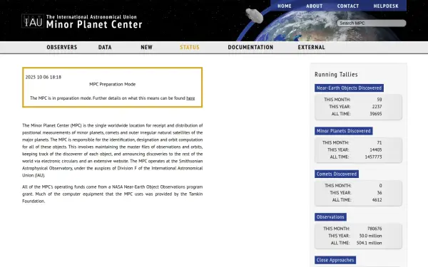 minorplanetcenter.net