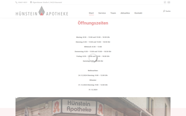 huenstein-apotheke.de
