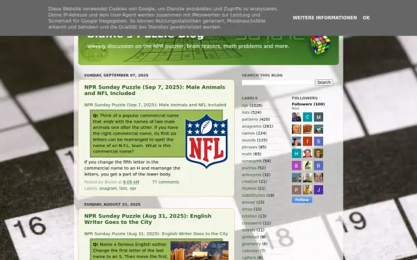 puzzles.blainesville.com