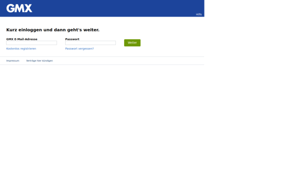 meinaccount.gmx.net