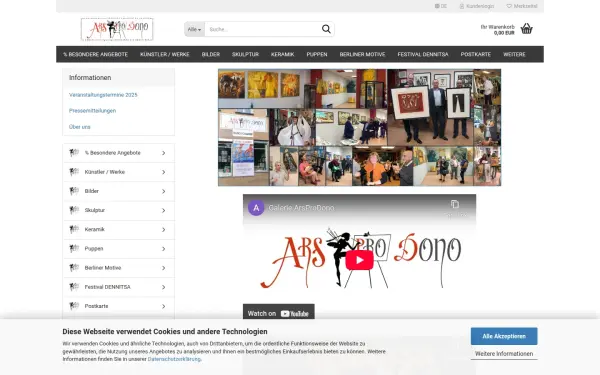 www.arsprodono.de