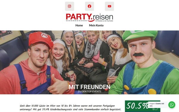 partyreisen.partyzug-reisen.de