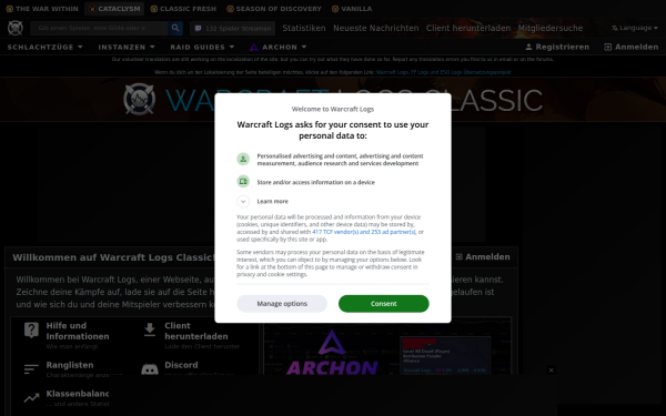 de.classic.warcraftlogs.com