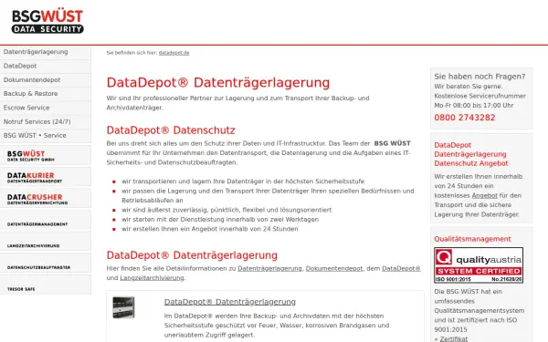 www.datadepot.de