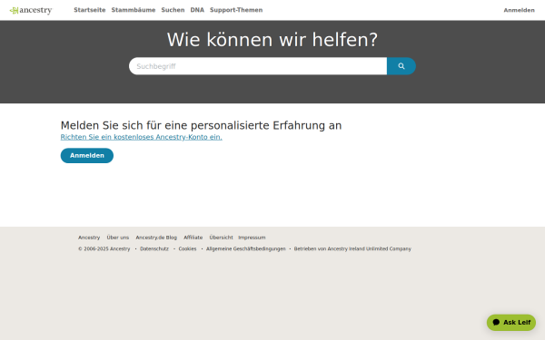 support.ancestry.de