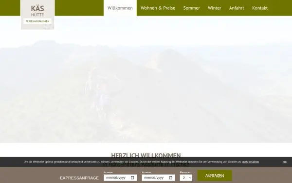ferienwohnungen-kaeshuette.de