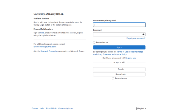 gitlab.surrey.ac.uk