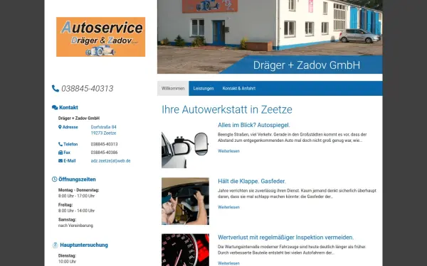 www.autoservice-draeger-zadov.de