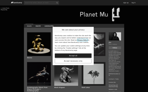 jlin.bandcamp.com