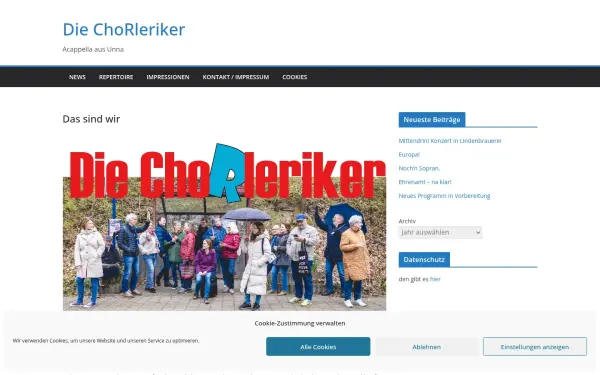die-chorleriker.de