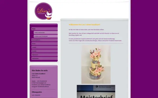 www.lisas-kleine-konditorei.de