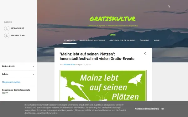 www.gratiskultur.de