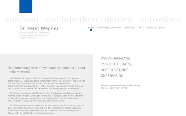 www.drpeterwegner.de