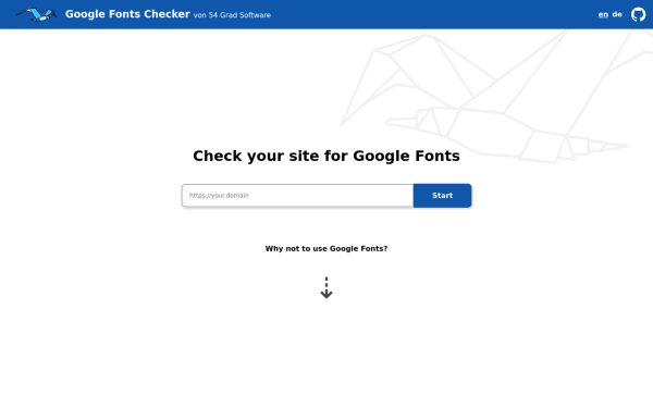 google-fonts-checker.54gradsoftware.de