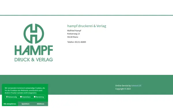 www.druckerei-hampf.de