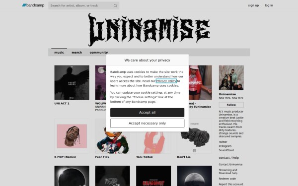 uninamise.bandcamp.com