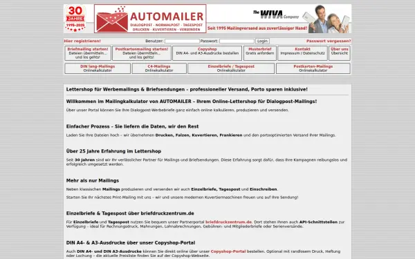 mailingkalkulator.de