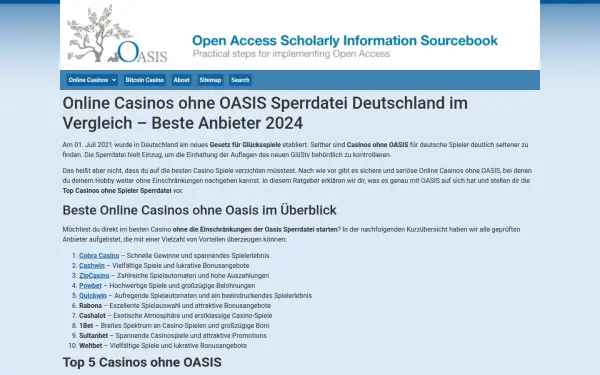 www.openoasis.org