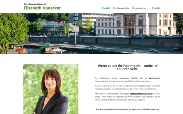 medizinrecht-honecker.de