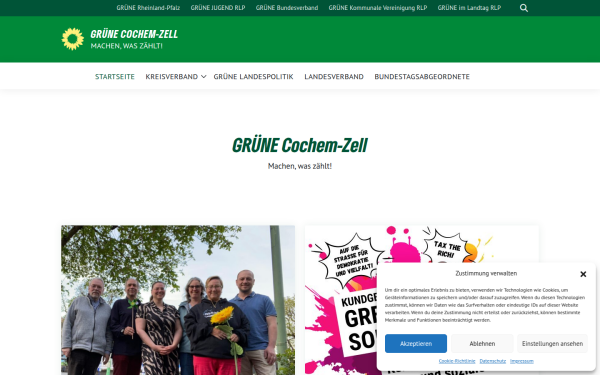 www.gruene-cochemzell.de