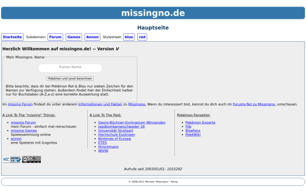 missingno.de