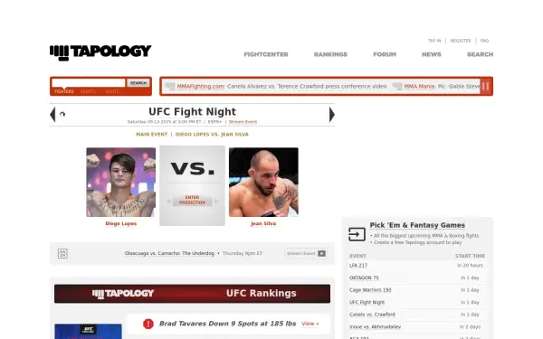www.tapology.com