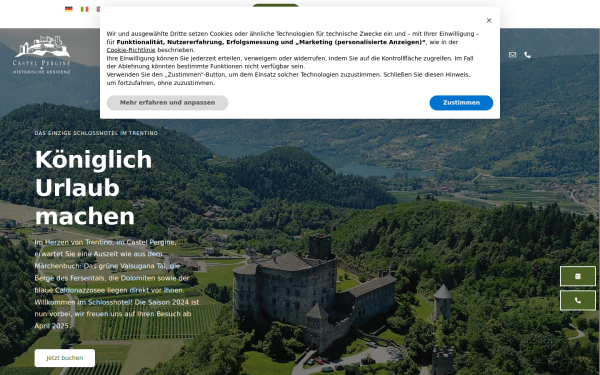 www.castelpergine.it
