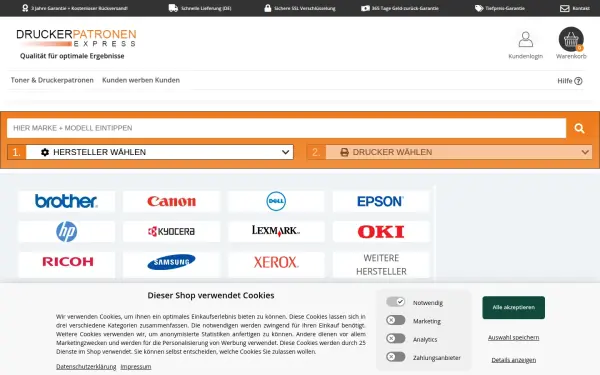 www.druckerpatronenexpress.de