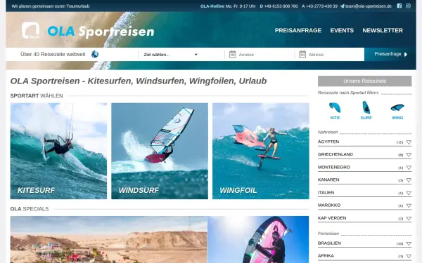 www.ola-sportreisen.de