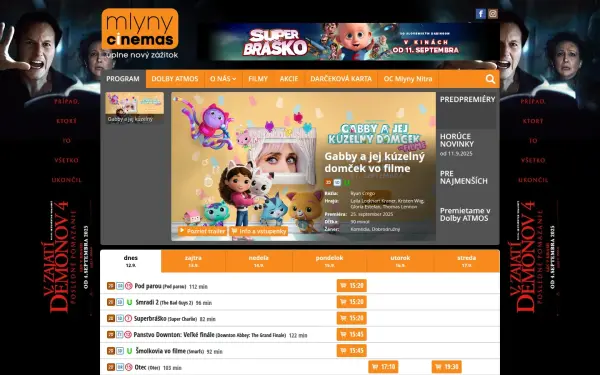 www.mlyny-cinemas.sk