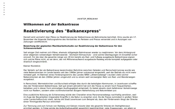 balkantrasse.de