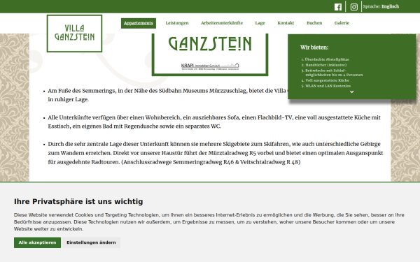 www.villaganzstein.at