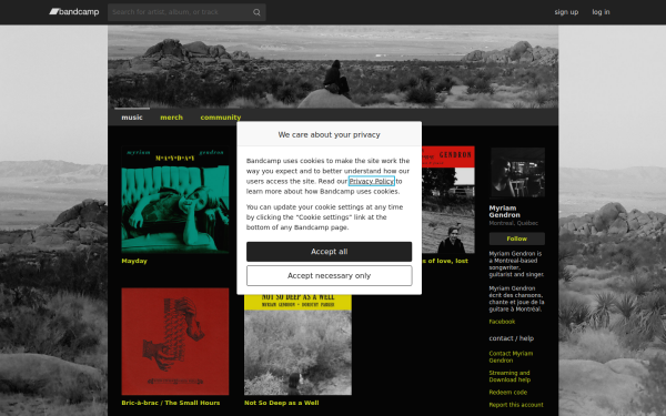 myriamgendron.bandcamp.com