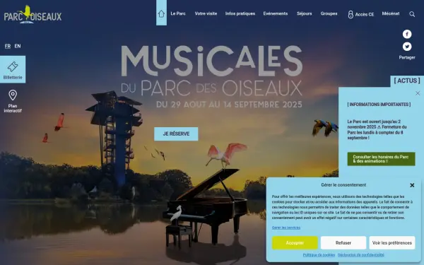 www.parcdesoiseaux.com