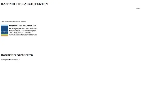 hasenritter-architekten.de