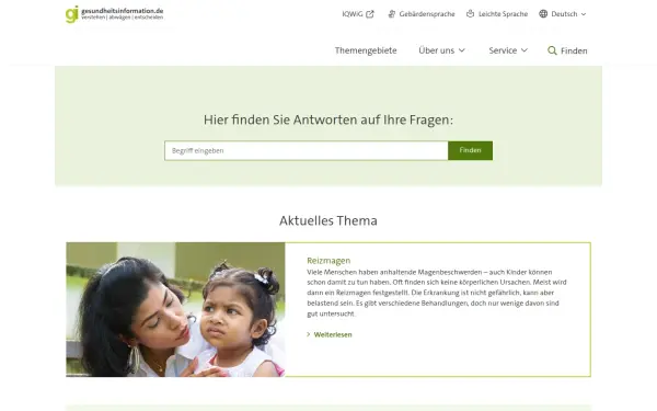 www.gesundheitsinformation.de
