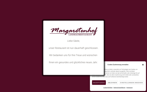 restaurant-margaretenhof.com