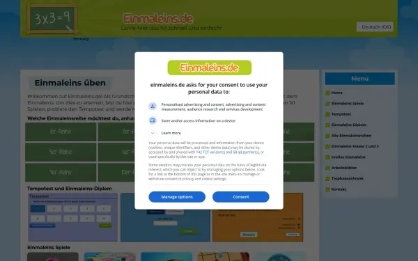 www.einmaleins.de