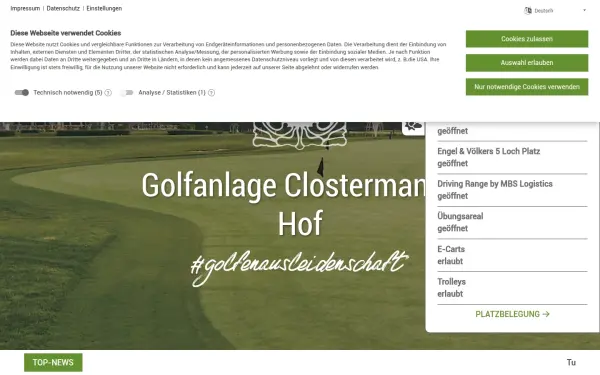 www.golfclubclostermannshof.de