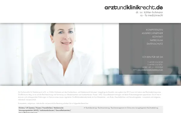 www.arztundklinikrecht.de
