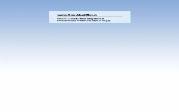 www.healthcare-datenplattform.de